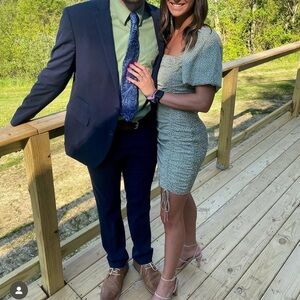 Green Ruched Mini Dress